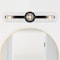 Designers Fountain Demi 24 in. 3-Light Matte Black Vanity Light with Artisan Cast Glass Shade for Bathrooms D318M-3B-MB - alternate 9